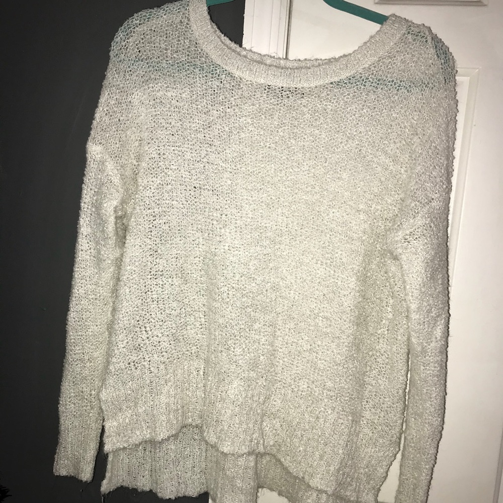 American Eagle white sweater